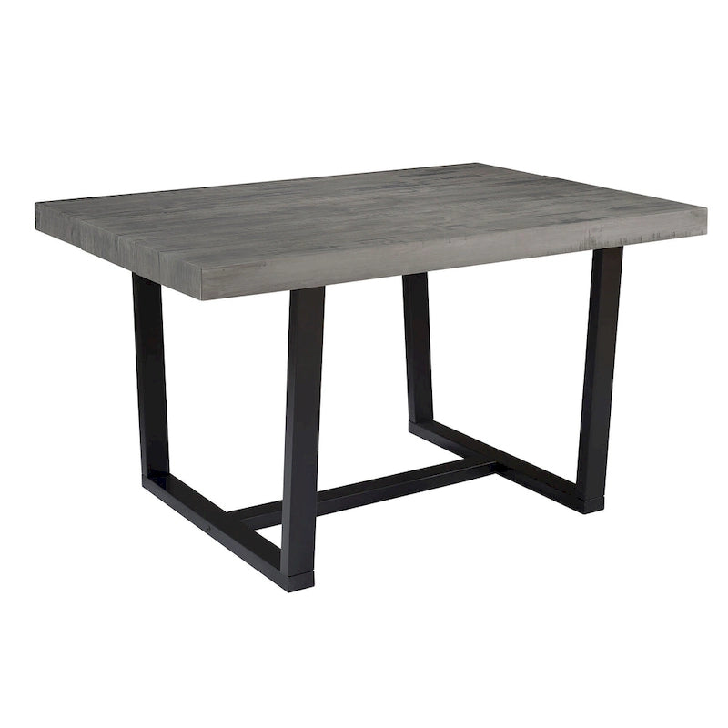 Solid Wood 52-inch Distressed Dining Table