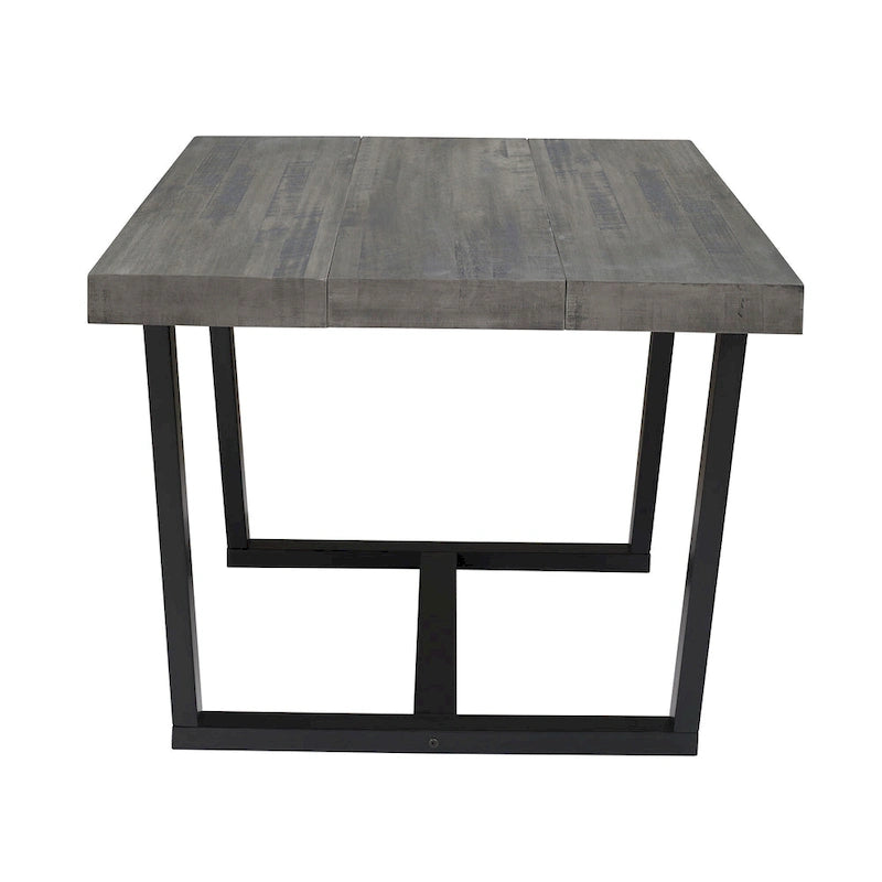 Solid Wood 52-inch Distressed Dining Table