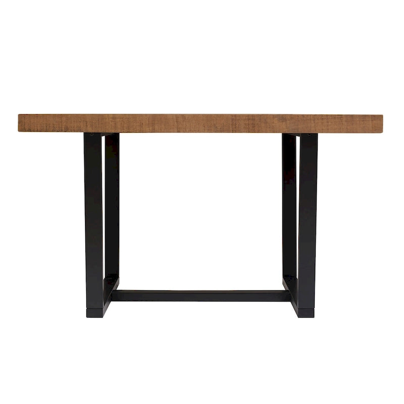 Solid Wood 52-inch Distressed Dining Table