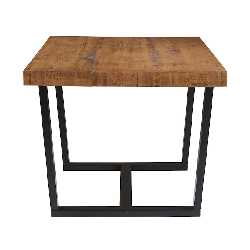 Solid Wood 52-inch Distressed Dining Table