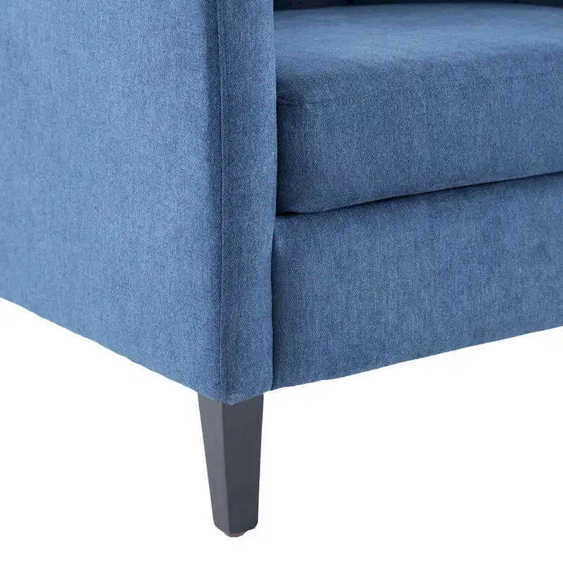 Living Room Chairs, Accent Armchair with lumbar pillow, Elegant Bedroom Reading Chair, Mid-Century Upholstered Sofa Chair