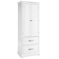 62 Tall Bathroom Freestanding Floor Storage Cabinet with 2 - 24 x 16 x 62 (L x W x H)
