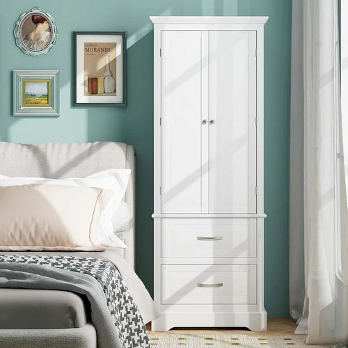62 Tall Bathroom Freestanding Floor Storage Cabinet with 2 - 24 x 16 x 62 (L x W x H)