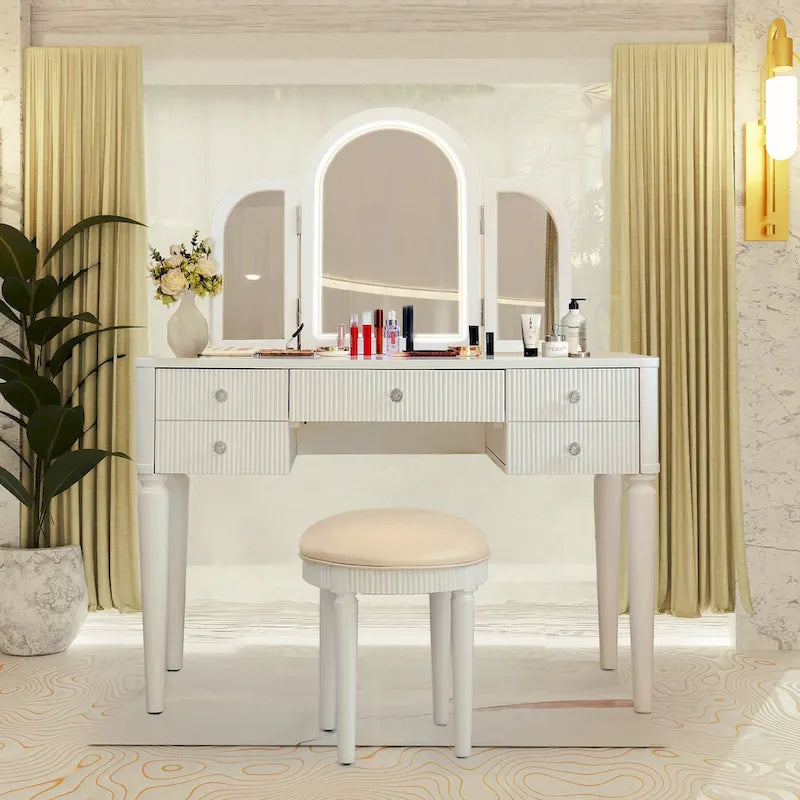 Mirrored Vanity with LED Light