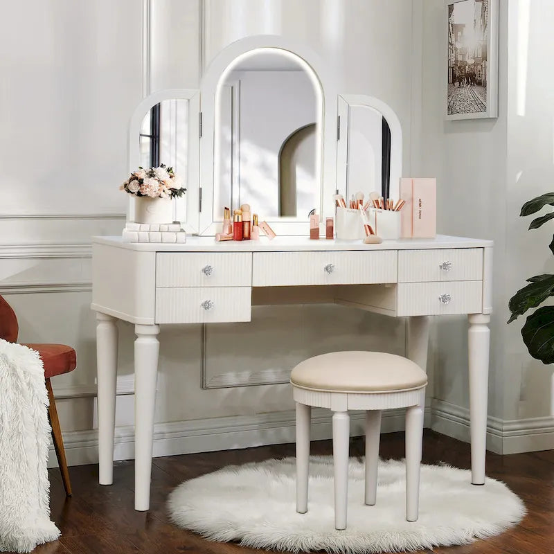Mirrored Vanity with LED Light