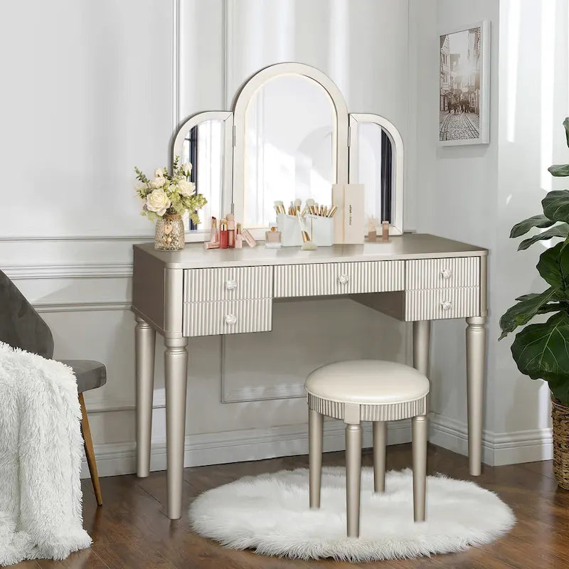 Mirrored Vanity with LED Light