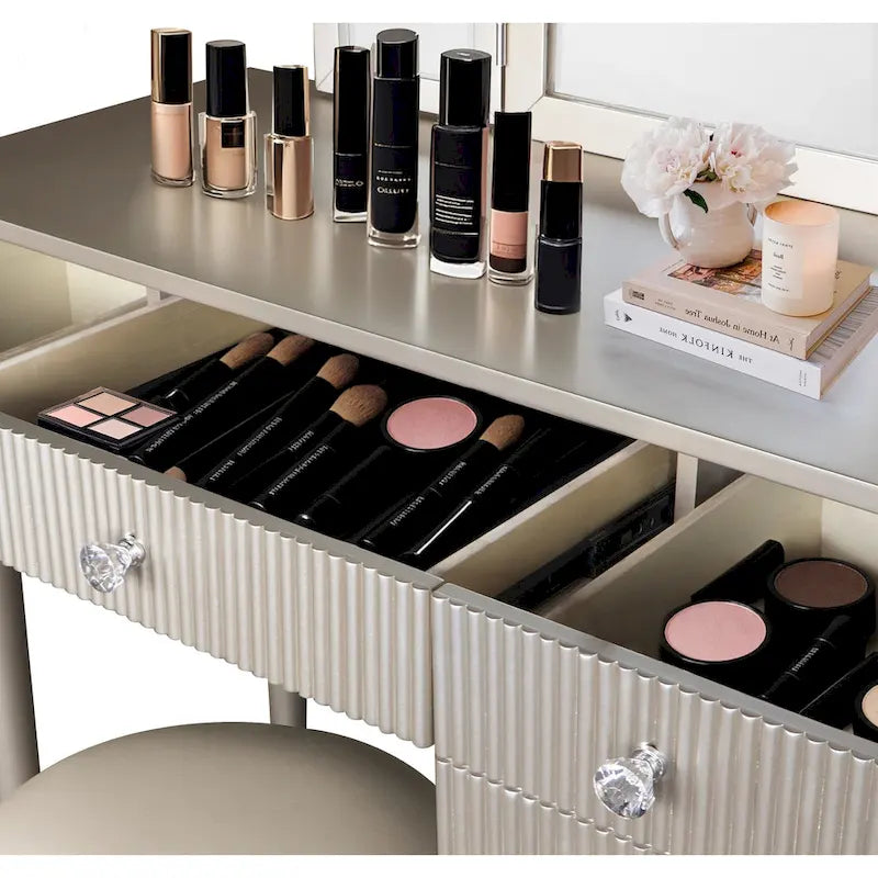 Mirrored Vanity with LED Light