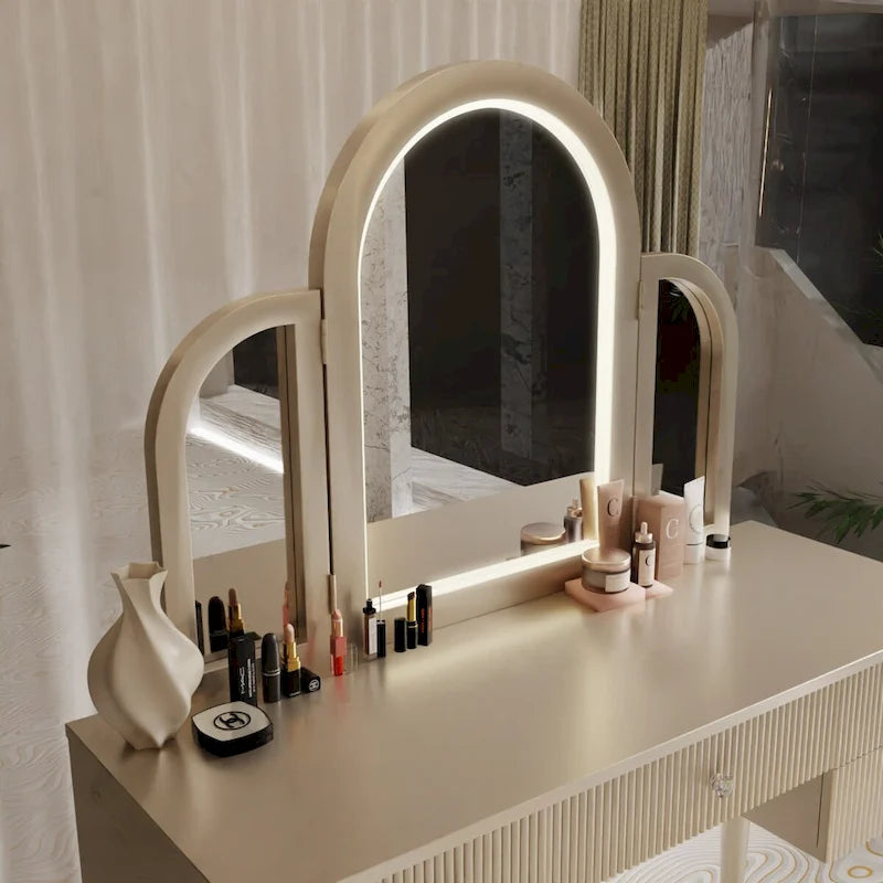 Mirrored Vanity with LED Light