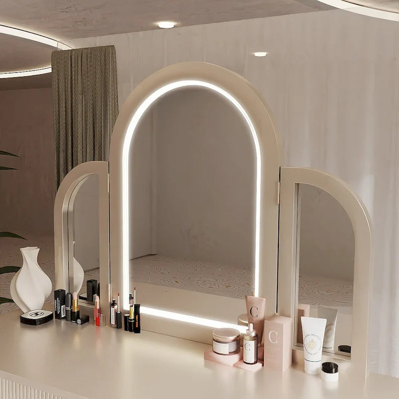 Mirrored Vanity with LED Light