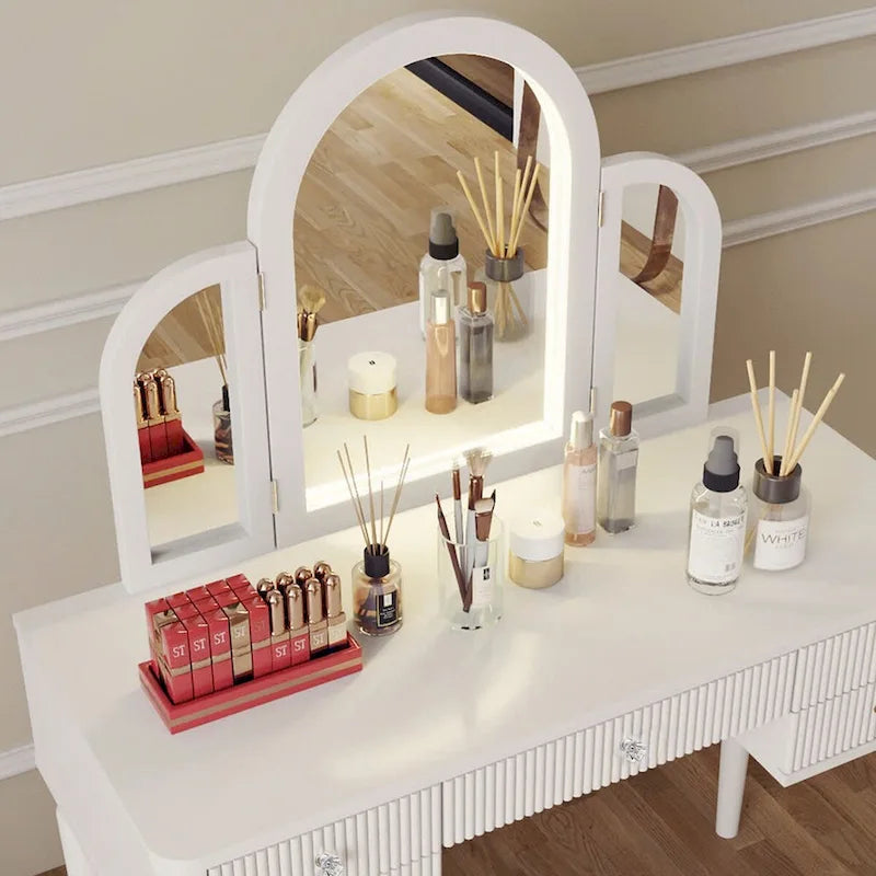 Mirrored Vanity with LED Light