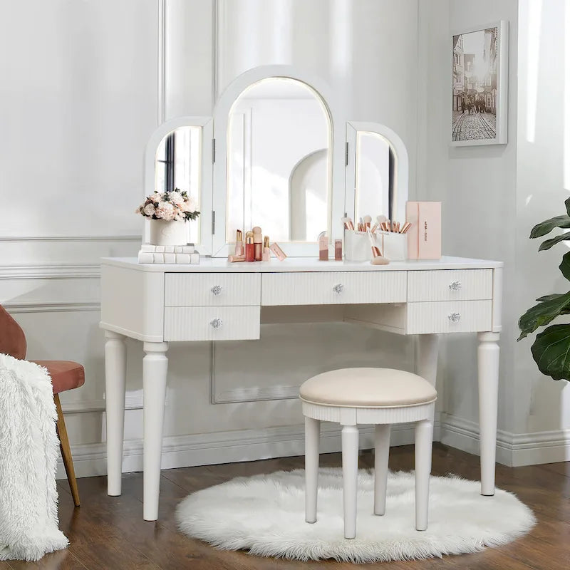 Mirrored Vanity with LED Light