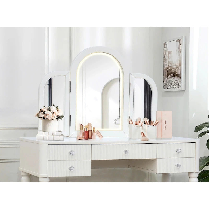 Mirrored Vanity with LED Light
