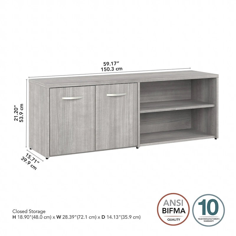 Low Storage Cabinet with Doors by