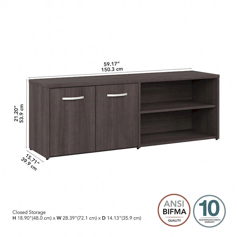 Low Storage Cabinet with Doors by