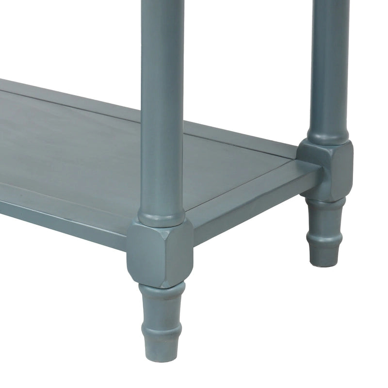 Narrow Console Table with 3 Drawers and Shelf