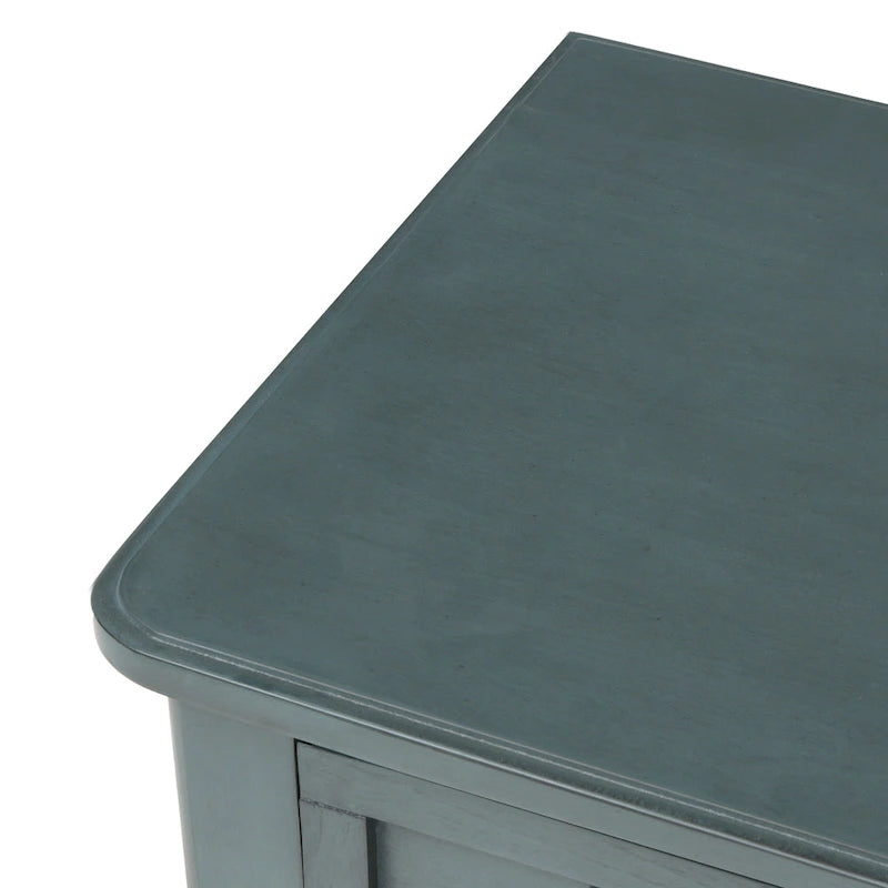 Narrow Console Table with 3 Drawers and Shelf
