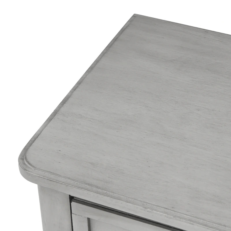 Narrow Console Table with 3 Drawers and Shelf