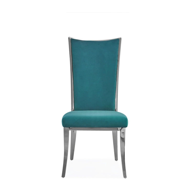 Silver Stainless Steel Dining Chair