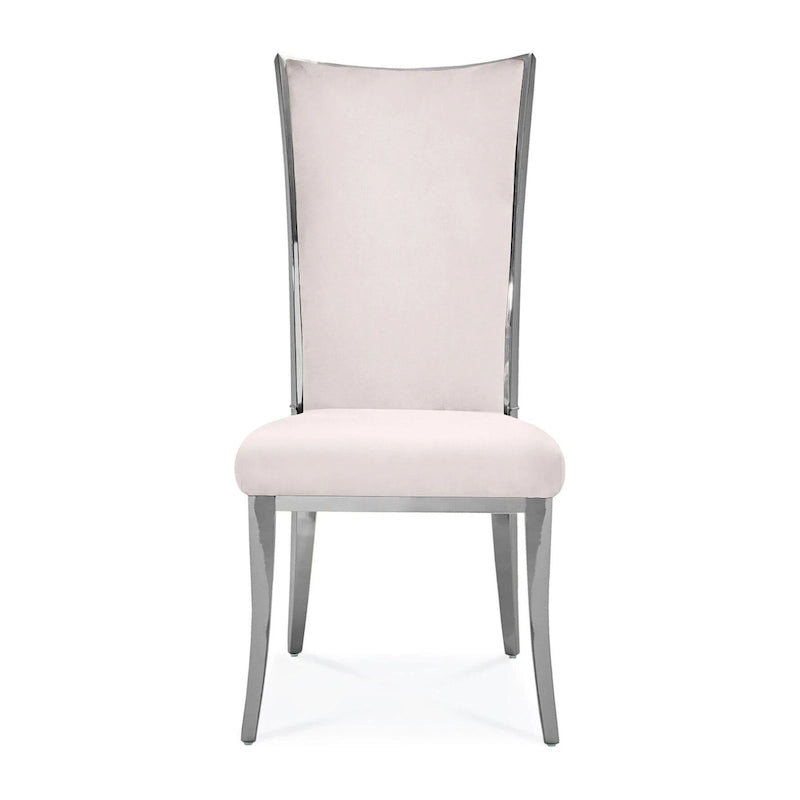 Silver Stainless Steel Dining Chair