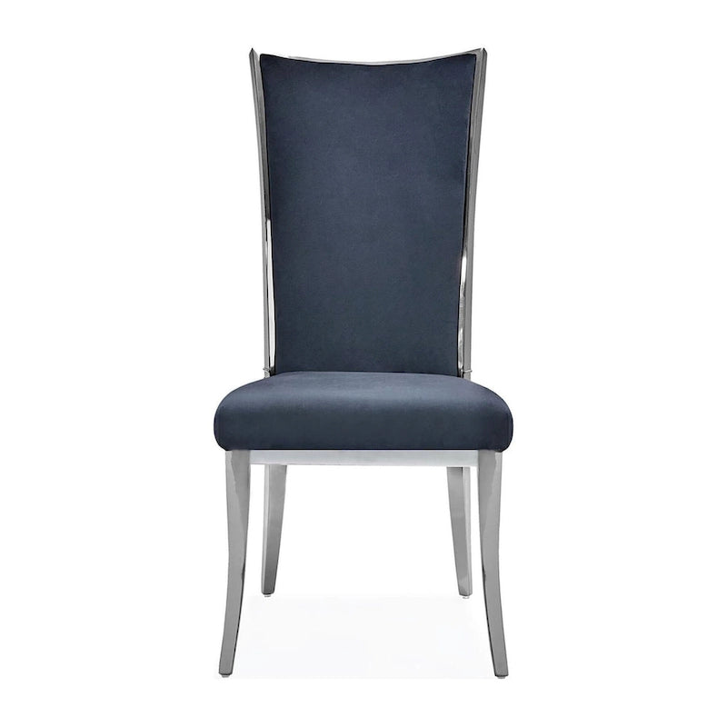 Silver Stainless Steel Dining Chair