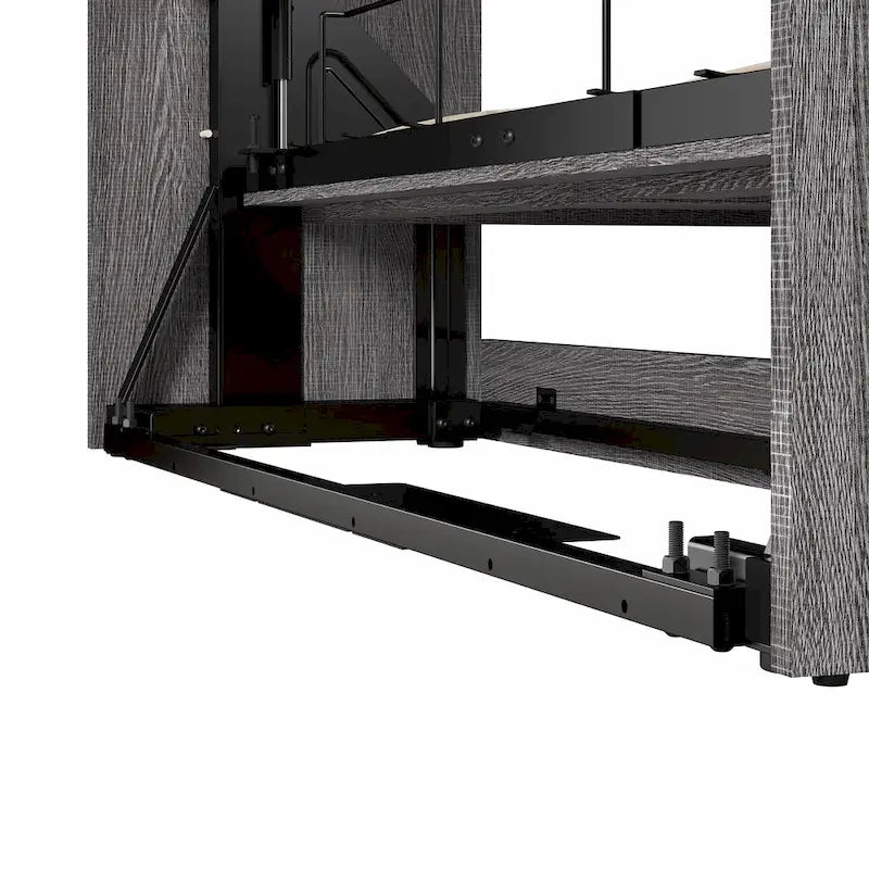 Full Murphy Bed and Shelving Unit with Drawers