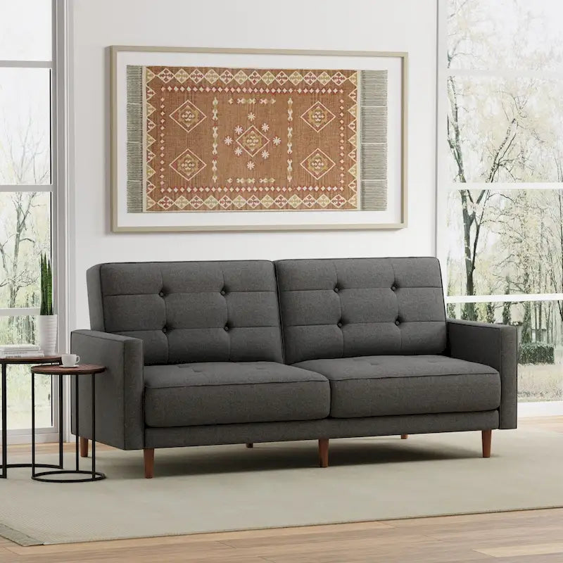 81.5 Sleeper Sofa with 8-Button Tufting