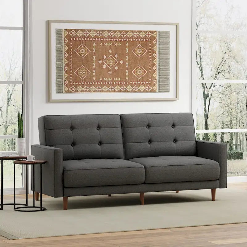 81.5 Sleeper Sofa with 8-Button Tufting