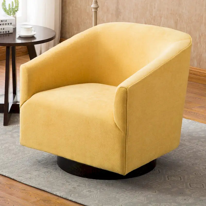 Wood-base Swivel Chair
