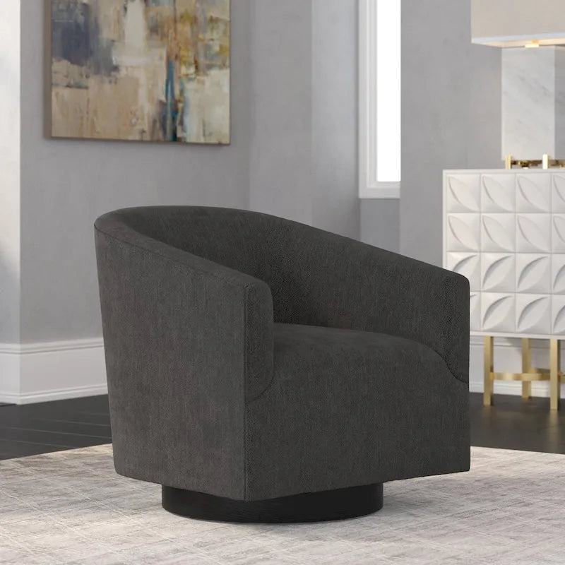 Wood-base Swivel Chair