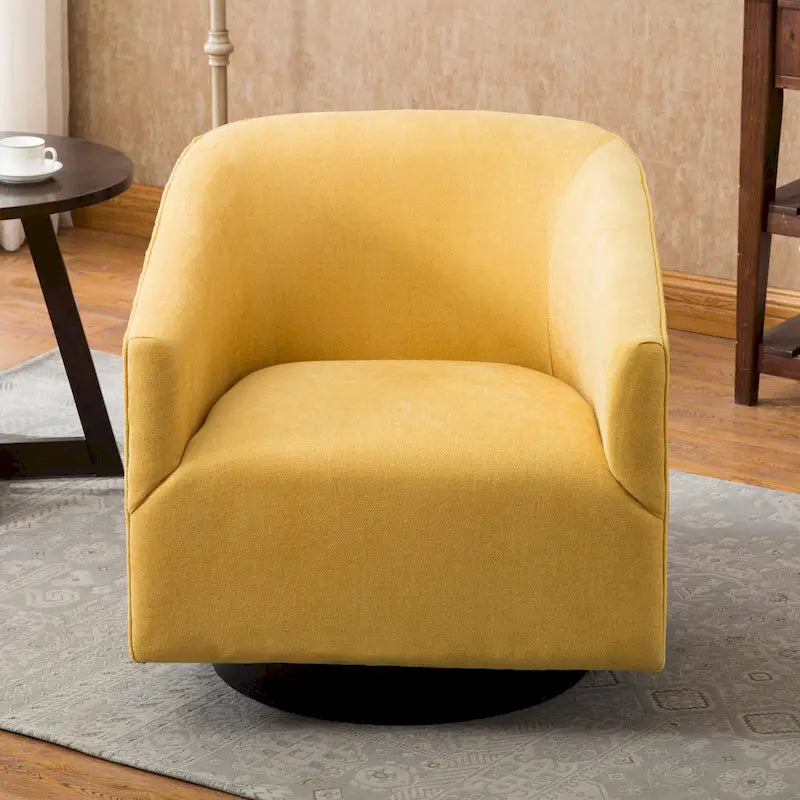 Wood-base Swivel Chair