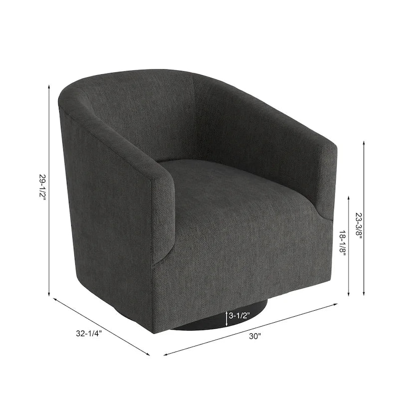 Wood-base Swivel Chair