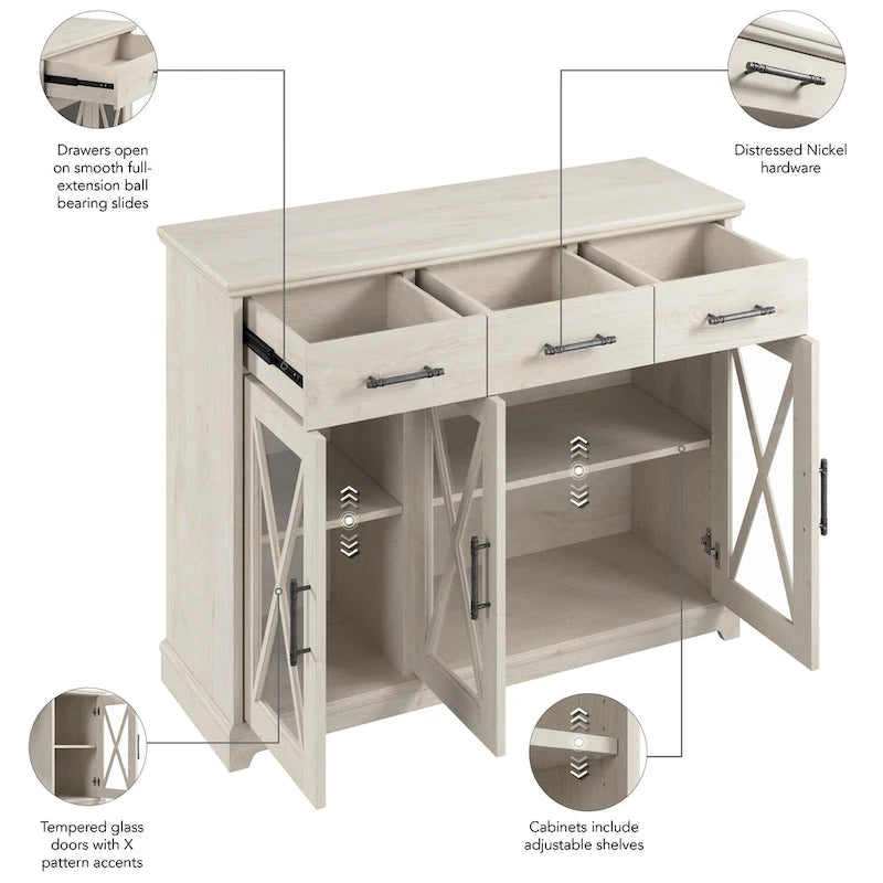 46W TV Stand for 65 Inch TV