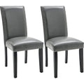 Faux Leather Kitchen Dining Accent Chairs of 2