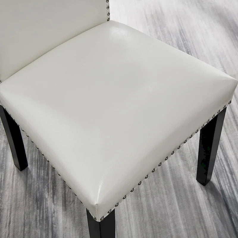 Faux Leather Kitchen Dining Accent Chairs of 2