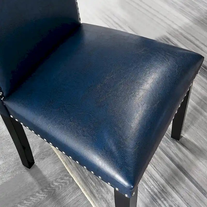 Faux Leather Kitchen Dining Accent Chairs of 2