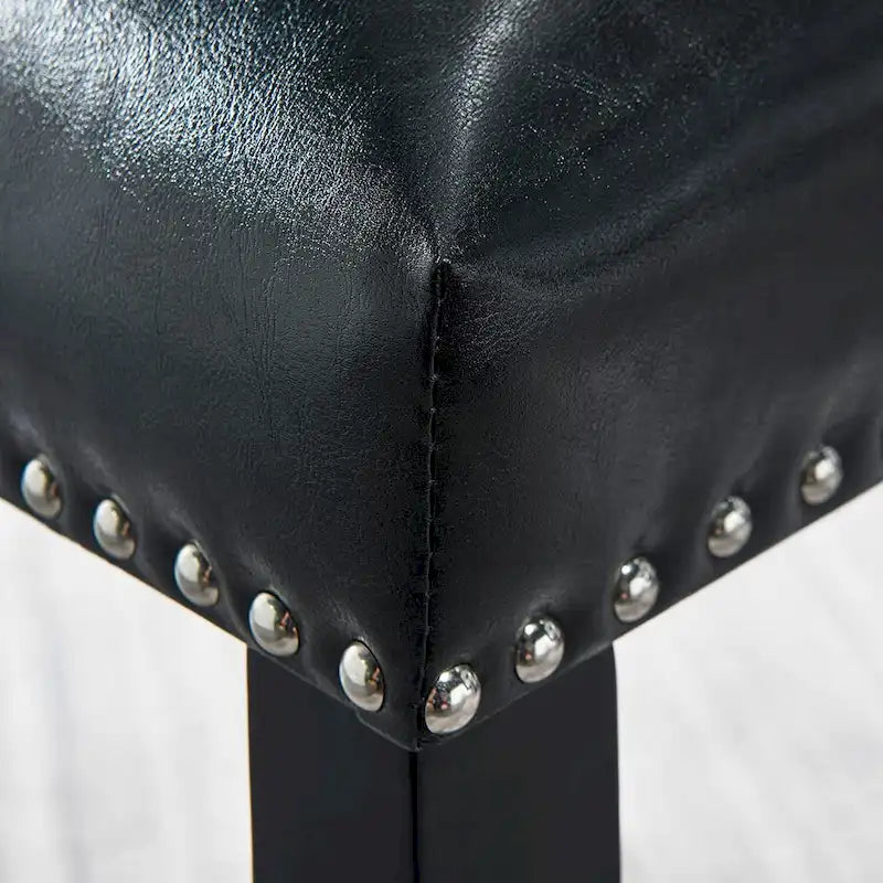 Faux Leather Kitchen Dining Accent Chairs of 2