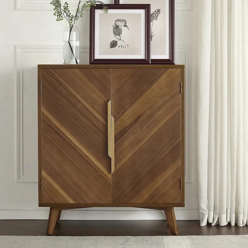 Art Leon Handcrafted Wood Sideboard with 2 Doors