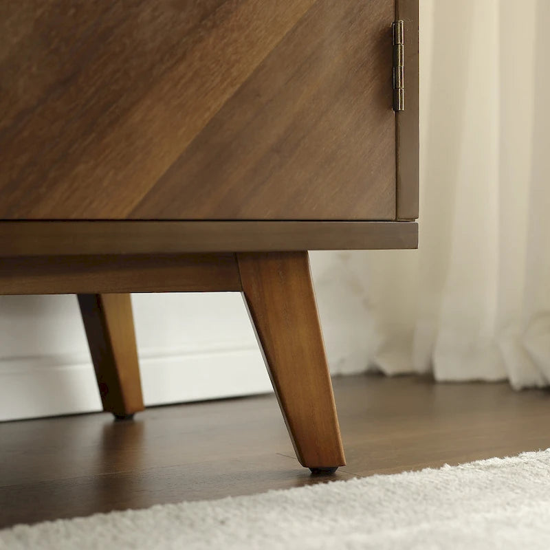 Handcrafted Wood Sideboard with 2 Doors