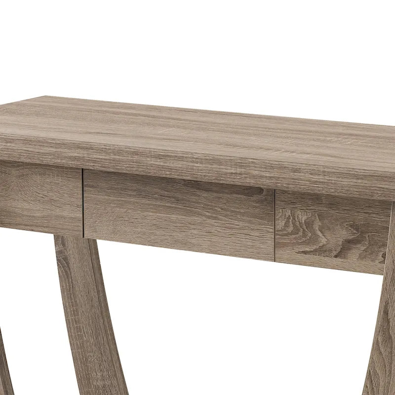 Curved Entryway Storage Sofa Table by