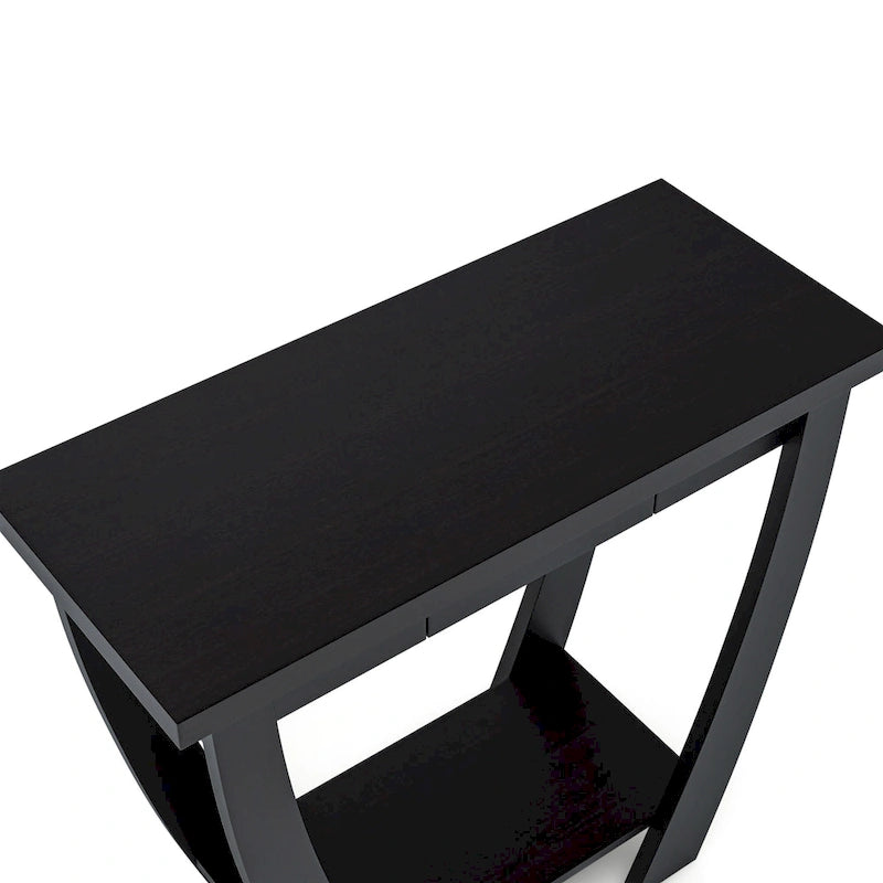 Curved Entryway Storage Sofa Table by