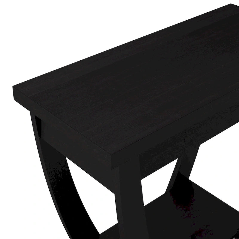 Curved Entryway Storage Sofa Table by