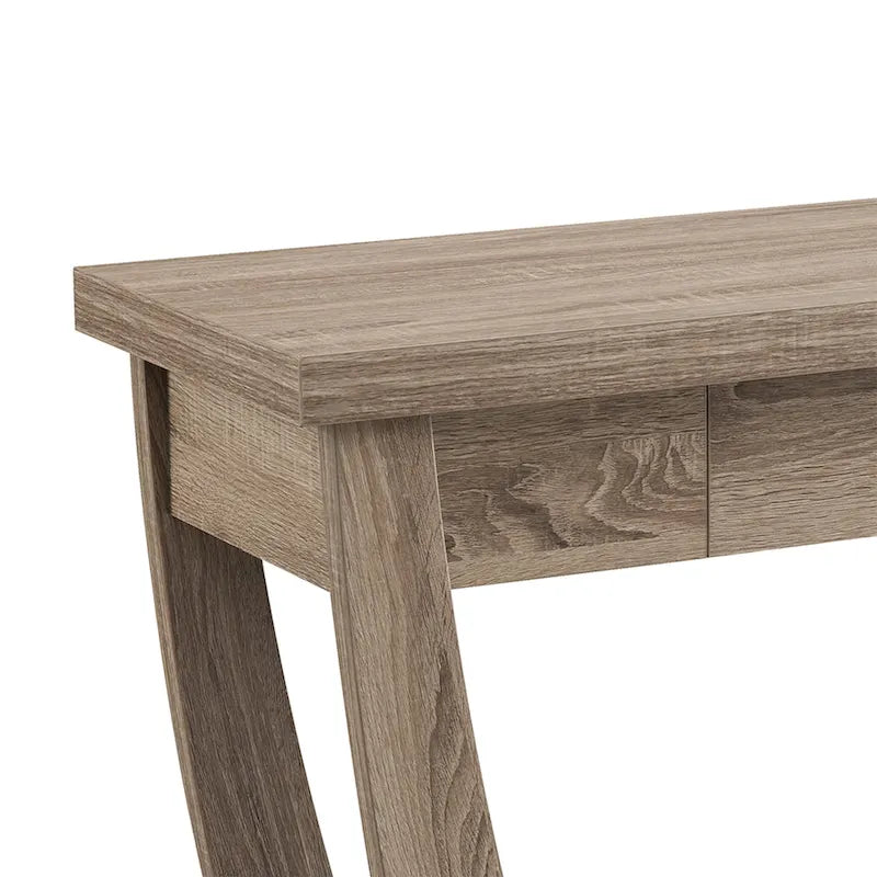 Curved Entryway Storage Sofa Table by