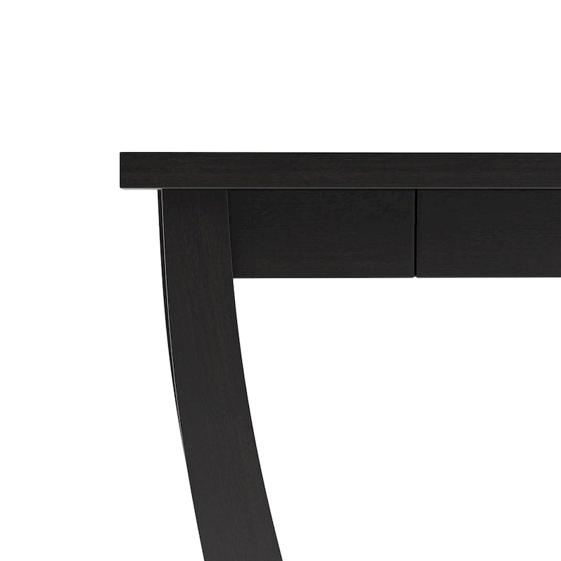 Curved Entryway Storage Sofa Table by