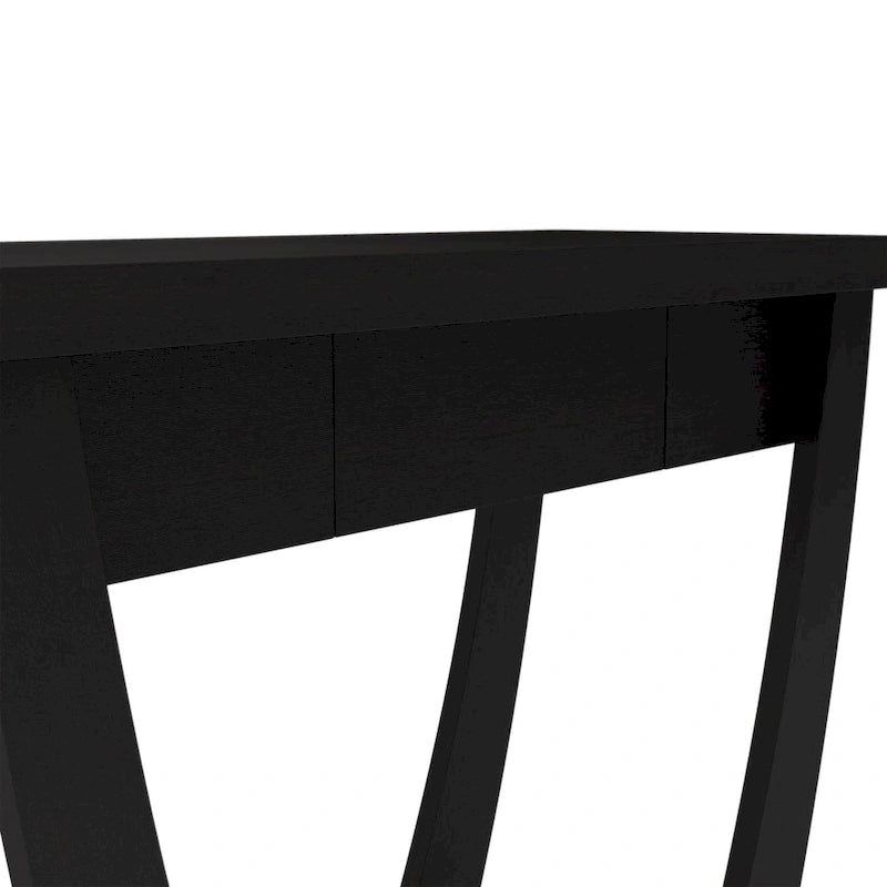 Curved Entryway Storage Sofa Table by