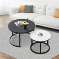 Modern Wooden Waterproof Round Nesting Coffee Table of 2
