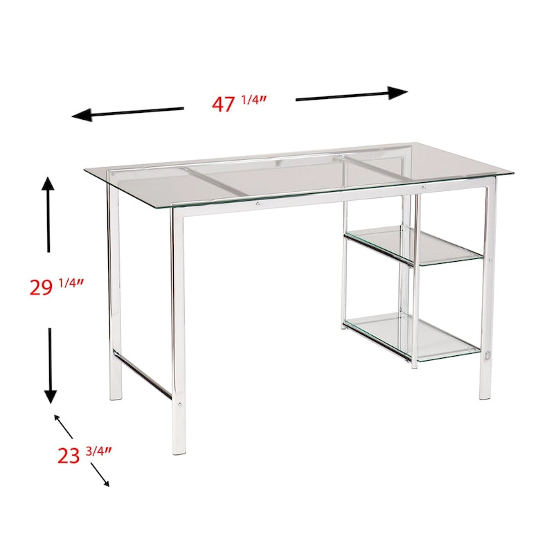 Chrome/ Glass Desk