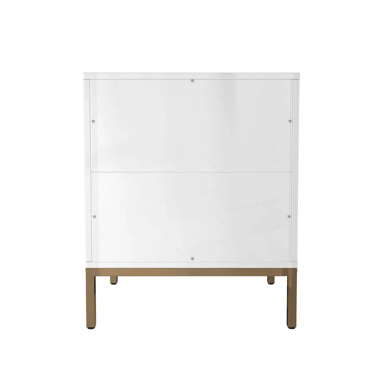 Wooden 2-Drawer Storage Nightstand