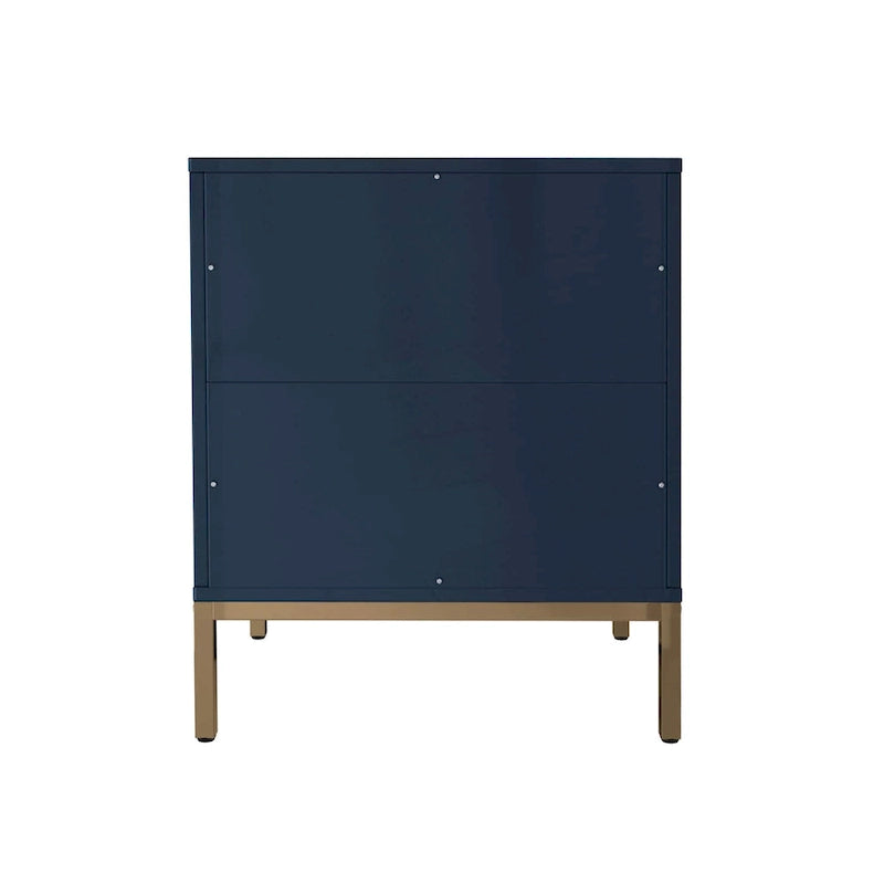 Wooden 2-Drawer Storage Nightstand