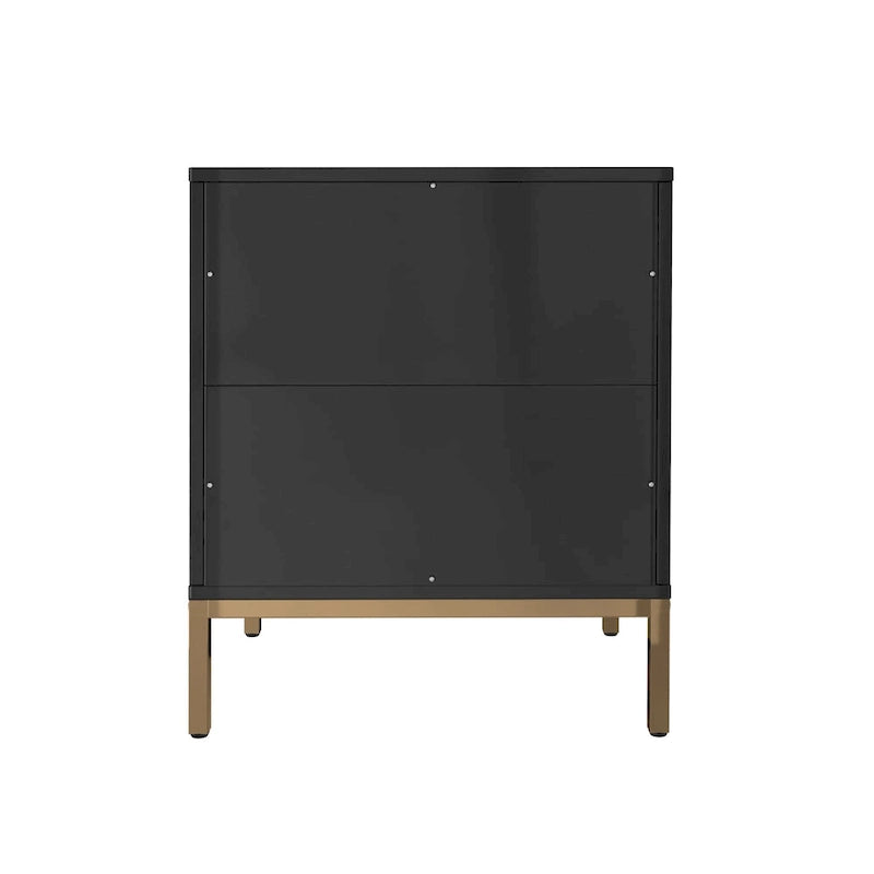 Wooden 2-Drawer Storage Nightstand