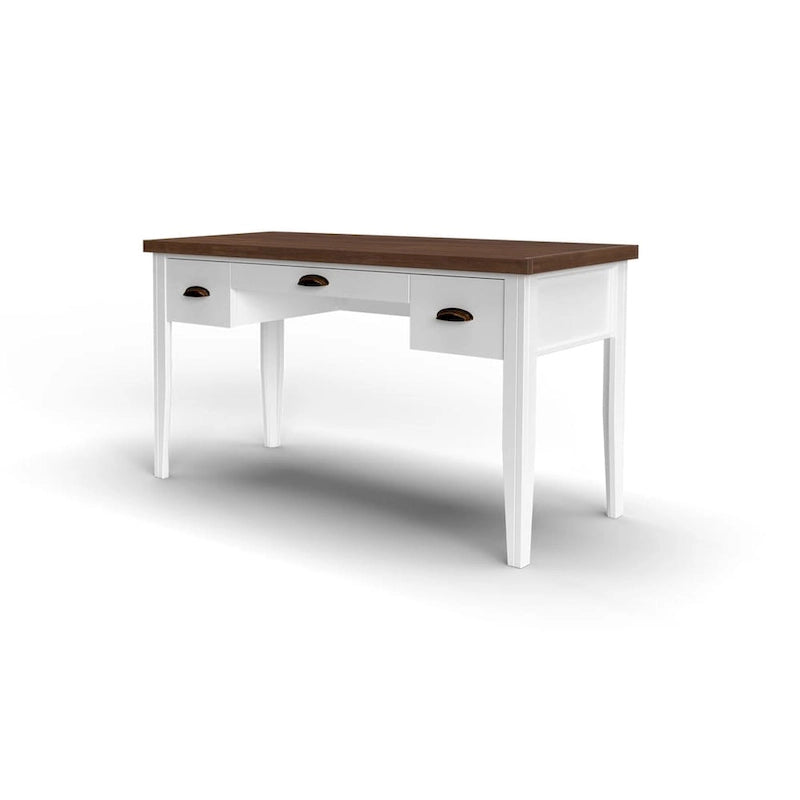 53 inch Writing Desk, No Assembly Required, Two-Tone Finish